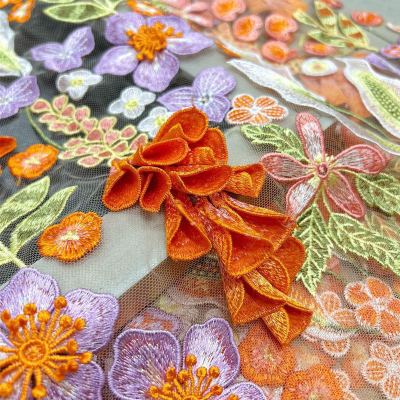 Embroidery Yellow Dress - Gaun malam pernikahan kelas atas bordir