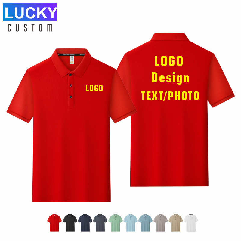 Kaos Polo Olahraga Lengan Pend - Embroidery Design Logo ulasan dan harga