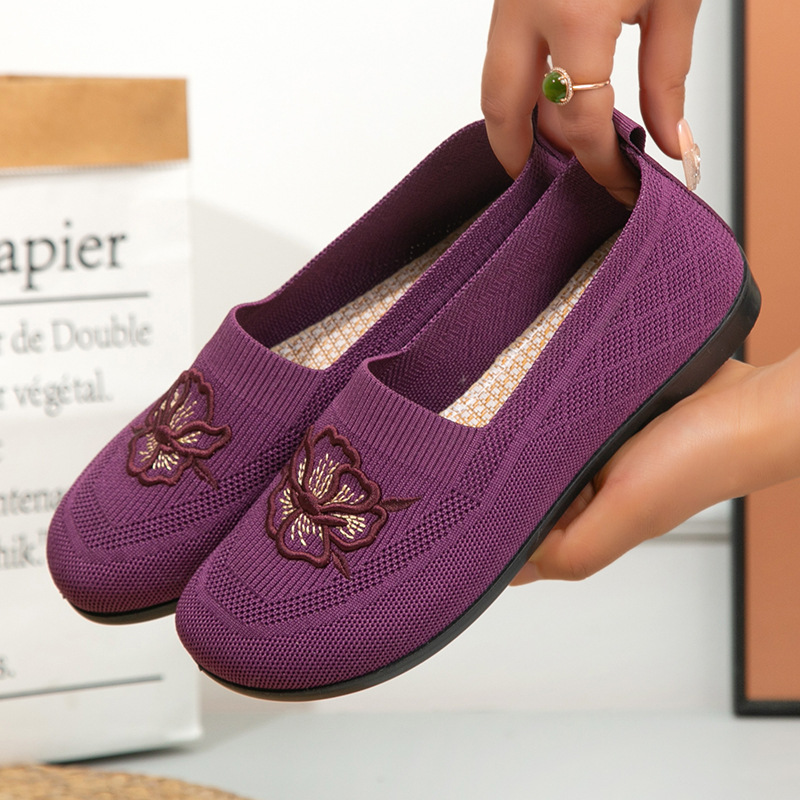 Sepatu Loafer Rajut Wanita, Mo - Embroidery Garments ulasan dan harga