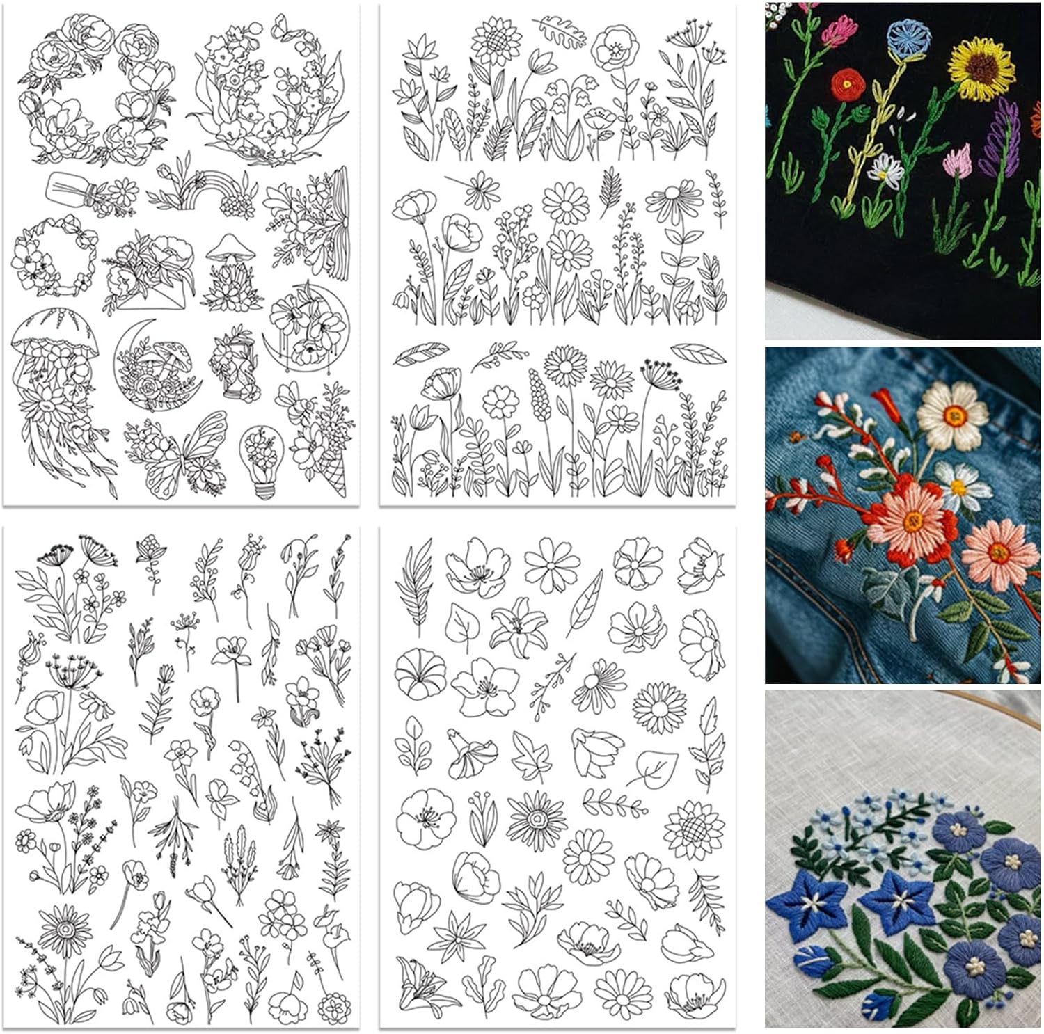4 Lembar Penstabil Pola Bordir - Embroidery Meaning ulasan dan harga