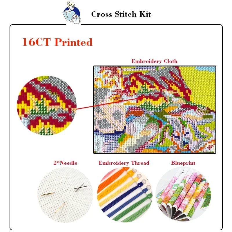 Joy Sunday Cross Stitch Kit Ap - Embroidery Meaning ulasan dan harga