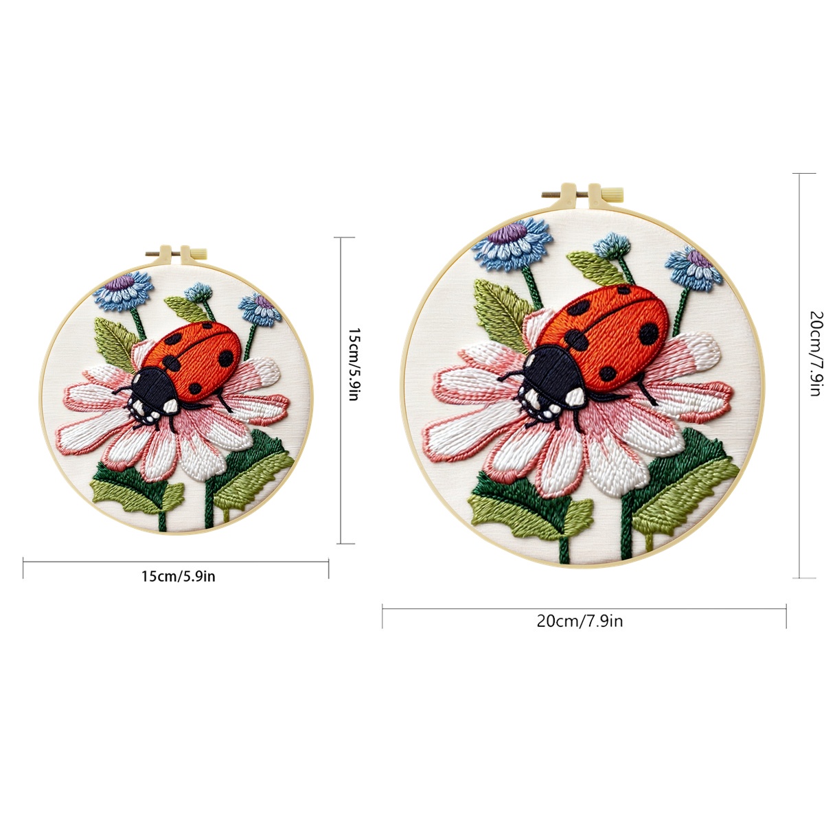1Set Kit Bordir Ladybug On Dai - Embroidery Lady Bug ulasan dan harga