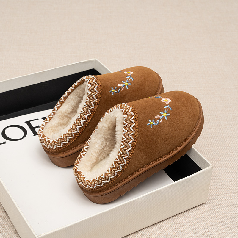 Sandal Musim Dingin Bordir Mot - Embroidery Online ulasan dan harga