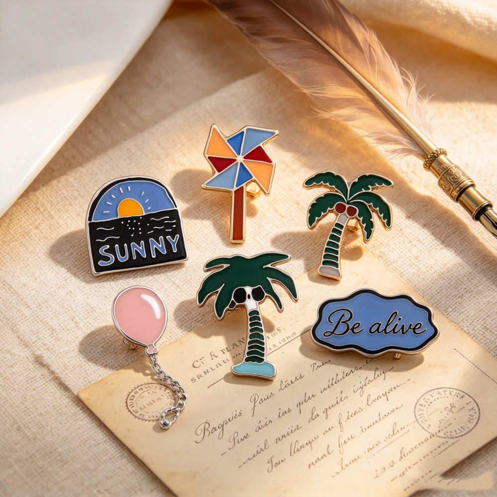 Pin dan Bros Bertema Matahari  - Embroidery Bali ulasan dan harga