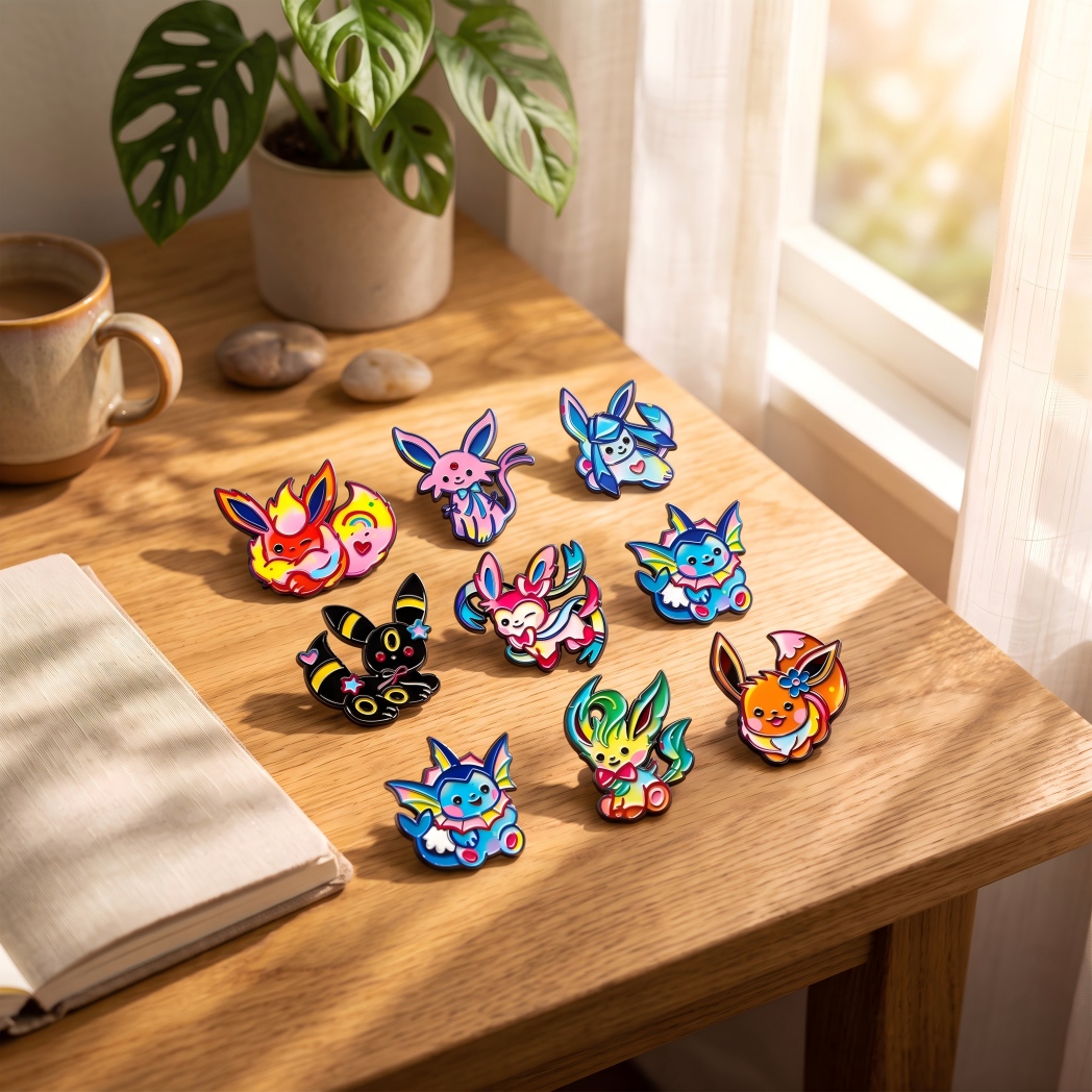 Set Pin Kerah Eeveelution Kart - Embroidery Reddit ulasan dan harga